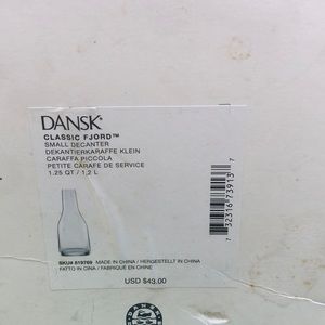 NEW IN BOX Dansk Classic Fjord Small Decanter